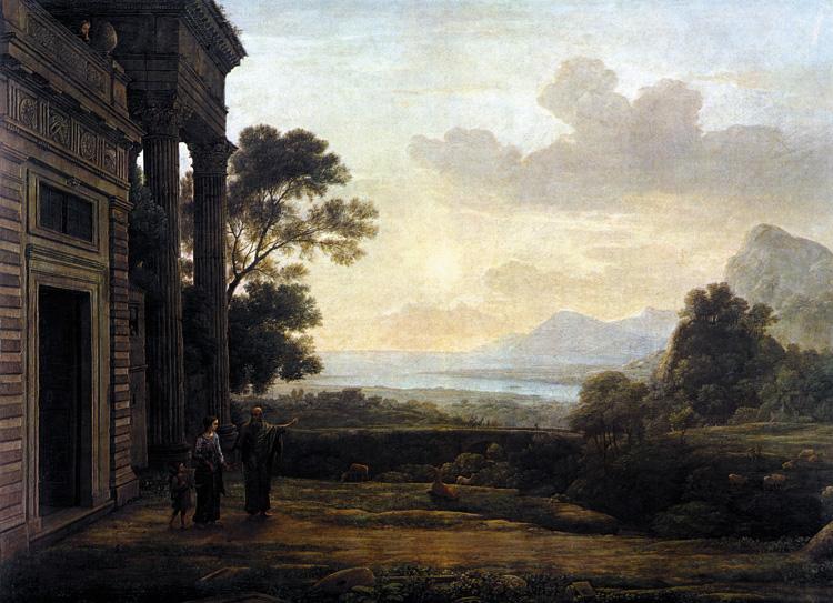 Claude Lorrain Landscape with Abraham Expelling Hagar (mk17) oil painting picture